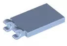 LEGO Fliesen 30350 Fliese 2x3 mit 2 Clips, knallhellblau