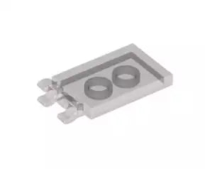 LEGO Fliesen 30350 Fliese 2x3 mit 2 Clips, knallhellblau