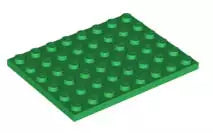 LEGO Platten 3036 Platte 6x8, grün
