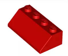 LEGO Schrägsteine 3037 Dachstein 45° 2x4, rot