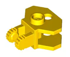 LEGO Gelenke 30396 Scharnier 1x2  (2 Finger, rastend) und Kugelkupplung, gelb