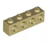 LEGO Sondersteine 30414 Stein 1x4 mit 4 Noppen an einer Seite, beige
