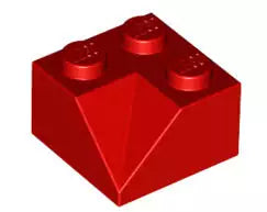 LEGO Schrägsteine 3046a Dachinneneckstein 45° 2x2, rot