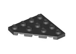 LEGO Sonderplatten 30503 Platte 4x4 mit abgeschrägtem Eck, schwarz