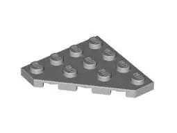 LEGO Sonderplatten 30503 Platte 4x4 mit abgeschrägtem Eck, hellgrau