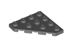 LEGO Sonderplatten 30503 Platte 4x4 mit abgeschrägtem Eck, dunkelgrau