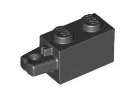 LEGO Gelenke 30541 Scharnierstein 1x2 mit horizontalem Finger, schwarz