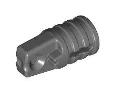 LEGO Gelenke 30552 Scharnier 1x2 mit Achsloch (1 Finger, rastend), dunkelgrau