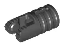 LEGO Gelenke 30553 Scharnier 1x2 mit Achsloch (2 Finger, rastend), schwarz