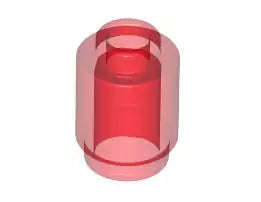 LEGO Steine 3062b Stein rund 1x1, transparent-rot