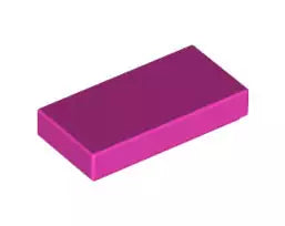 LEGO Fliesen 3069b Fliese 1x2, knalldunkelpink