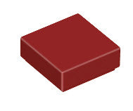 LEGO Fliesen 3070b Fliese 1x1, dunkelrot