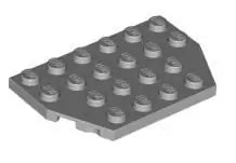 LEGO Sonderplatten 32059 Platte 4x6 mit 2 abgeschrägten Ecken, hellgrau
