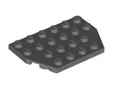 LEGO Sonderplatten 32059 Platte 4x6 mit 2 abgeschrägten Ecken, dunkelgrau