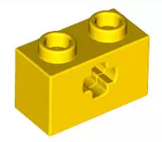LEGO Technic 32064 Technikstein 1x2 (1 Achsloch), gelb