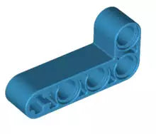 LEGO Technic 32140 Liftarm 2x4 L-Form, dunkel-azurblau