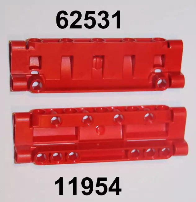 LEGO Technic 62531 Paneel gebogen mit 2 Pinlöchern (3x11), dunkelgrau