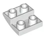 LEGO Schrägsteine 32803 Bogenstein invers 2x2, weiß