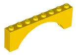 LEGO Steine 3308 Bogenstein 1x8x2, gelb