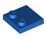 LEGO Fliesen 33909 Fliese 2x2 mit 2 Noppen, blau
