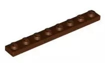 LEGO Platten 3460 Platte 1x8, rotbraun
