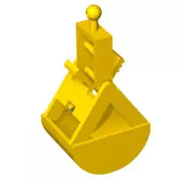 LEGO Fahrzeuge 3492c01 Krangreifarm komplett, gelb