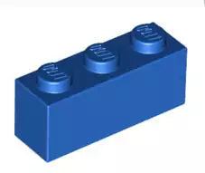 LEGO Steine 3622 Stein 1x3, blau