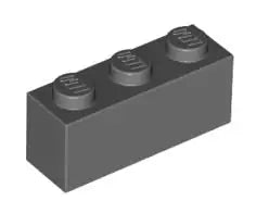 LEGO Steine 3622 Stein 1x3, dunkelgrau