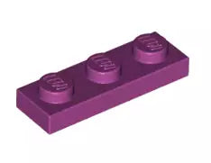 LEGO Platten 3623 Platte 1x3, magentarot