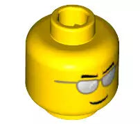 LEGO Minifiguren Zubehör 3626bpb0193 Minifiguren-Kopf Nr.282, gelb