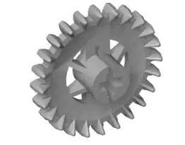 LEGO Technic 3650 Zahnrad 24 Zähne (Zahnkrone), hellgrau