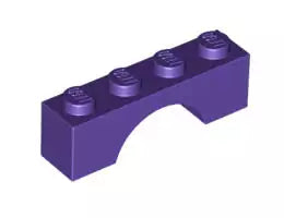 LEGO Steine 3659 Bogenstein 1x4, dunkelpurpur