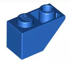 LEGO Schrägsteine 3665 Dachstein invers 45° 2x1, blau