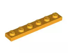 LEGO Platten 3666 Platte 1x6, knallhellorange
