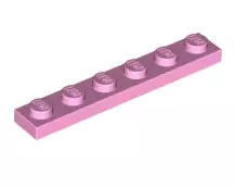 LEGO Platten 3666 Platte 1x6, knallpink