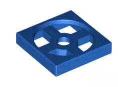 LEGO Gelenke 3680 Drehkranz 2x2 Unterteil, blau