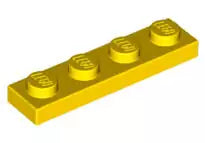LEGO Platten 3710 Platte 1x4, gelb