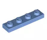 LEGO Platten 3710 Platte 1x4, mittelblau