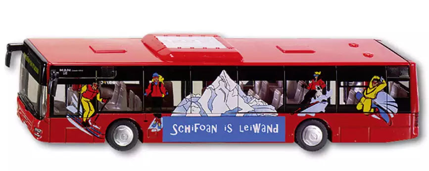SIKU Austria 1:50 3734 Stadtbus MAN -Schifoan is Leiwand-
