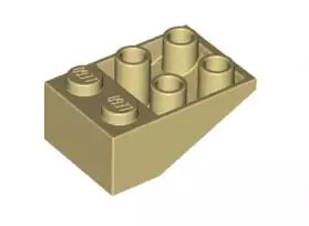 LEGO Schrägsteine 3747b Dachstein invers 33° 3x2, beige