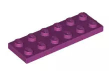 LEGO Platten 3795 Platte 2x6, magentarot