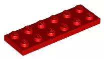 LEGO Platten 3795 Platte 2x6, rot