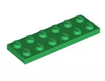 LEGO Platten 3795 Platte 2x6, grün