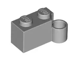 LEGO Gelenke 3831 Scharnierstein-Unterteil 1x2, hellgrau