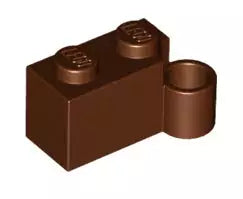 LEGO Gelenke 3831 Scharnierstein-Unterteil 1x2, rotbraun