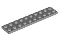 LEGO Platten 3832 Platte 2x10, hellgrau