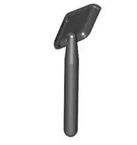 LEGO Minifiguren Zubehör 3837 Schaufel, schwarz