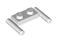 LEGO Sonderplatten 3839b Platte 1x2 mit Griffen, weiß