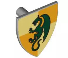LEGO Waffen 3846pb28 Schild, Drachenritter Druck