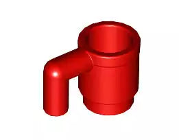 LEGO Behälter 3899 Tasse, rot